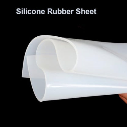 Silicone Rubber Sheet 500x500mm Thickness 1mm 2 3 4 5 6 8mm Black Plate Mat，High Temperature Resistance Rubber Pad, 1pcs(T1mm)