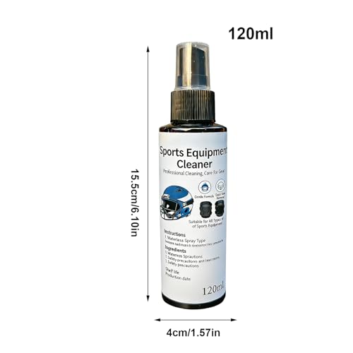 Boxing Glove Cleaner 120ml Sports Equipment Freshener Spray | Shoe Odor Eliminator for Boxing Yoga Gym Hockey Baseball Home Gloves Cleats Sneaker Helmet