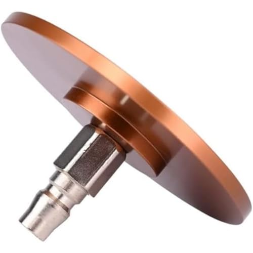 Vac-U-Lock Suction Cup Adapter Quick Connect Device Accessories for Cupping Machine Durable Aluminum 3.94 Inch Strong Suction Cups Compatible with Vac U Lock Systems Replacement Parts (Brown) - color: Brown
