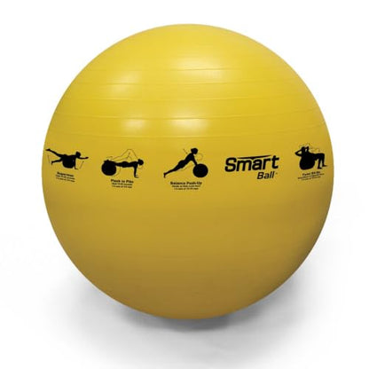 Prism Fitness Adult Stability Ball, 55 cm Yoga Ball, Yellow
