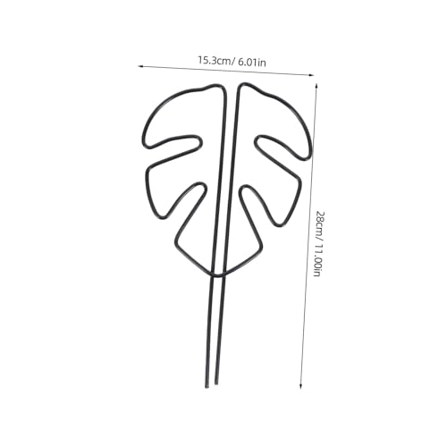 Monstera Leaf Shaped Plant Support Stake Reusable Plant Growth Stand for Enhanced Stability and Decoration Prevents Toppling for Indoor