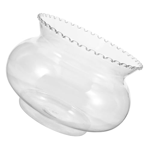Miniature Fish Bowl Shatterproof Transparent Aquarium for Betta Fish for Home Decor Desktop Decoration Easy Maintenance Space Efficient Design Capacity