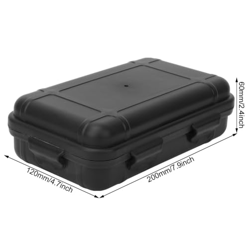 Portable Water proof Tool Box – 7.9x4.7x2.4 Inch Shockproof Organizer with Foam Lining for Outdoor, Camping & Fishing Tools