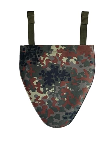 Tactical Molle Groin Protector, Detachable 800D Nylon Soft EVA for Airsoft - color: Flecktarn