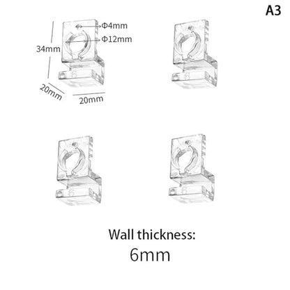 Aquarium Lid Clips 24 Pcs Fish Tank Bracket Clips – Acrylic Support Stand for Aquarium Lid Cover Supply(6mm) - color: 6mm