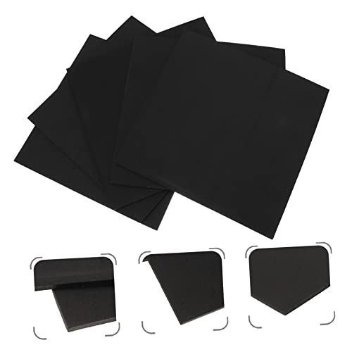 BESPORTBLE 5pcs Creative Non- Shockproof Pad for Fish Tank Insulation Absorption Mat Black for -Term Use Under Aquariums to Stability and Integrity
