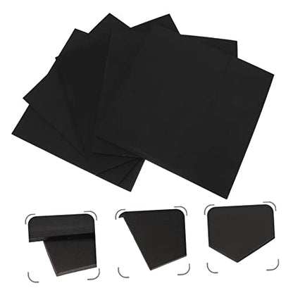 BESPORTBLE 5pcs Creative Non- Shockproof Pad for Fish Tank Insulation Absorption Mat Black for -Term Use Under Aquariums to Stability and Integrity