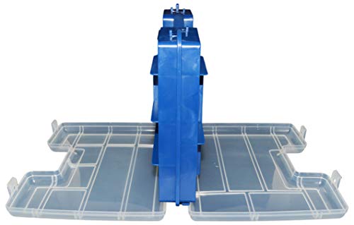 Science Purchase Double Sided Storage Box, 22 Slots (14 Fixed, 6 Adjustable) for Beads, Crafts, Hobby Modeling, Electrical Components, and other Small Parts - Flexible Polypropylene with Handle
