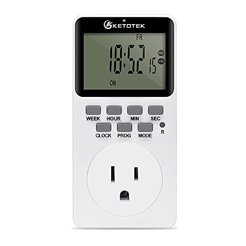 Digital Plug-in Timer Outlet Socket 20 on/Off Programmable Timer Switch