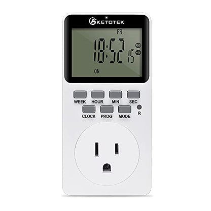 Digital Plug-in Timer Outlet Socket 20 on/Off Programmable Timer Switch