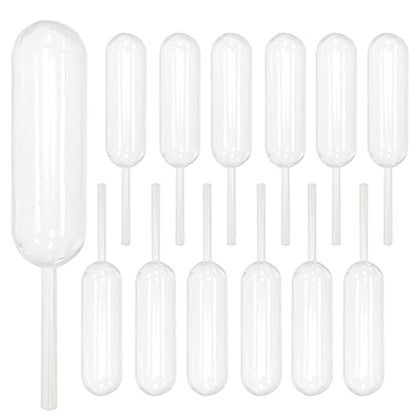 Cupcakes Pipettes, 50PCS 4ml Clear Plastic Transfer Liquid Dropper Pipettes, Suitable for Chocolate or Strawberries Cupcakes, Ice Cream, Mini Cakes, Waffles, Children's Painting, Kitchen Supplies