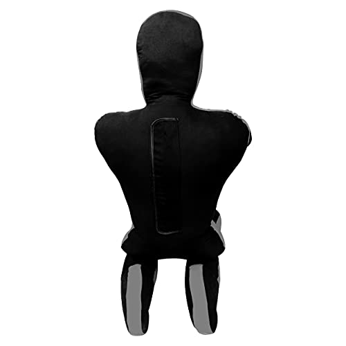 DALLX MMA Grappling Dummy BBJ Wrestling Brazilian Jiu Jitsu Punching Bag Judo Karate Throwing Boxing Fighting Dummy Self Defense Sitting Position – UNFILLED - color: Black Grey, size: 4FT