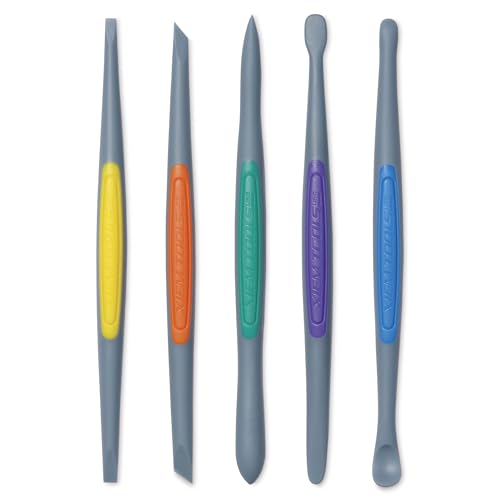 Xiem Tools Silicone Clay Finishing Tools 5 Piece Set Strong-Firm, Size Small