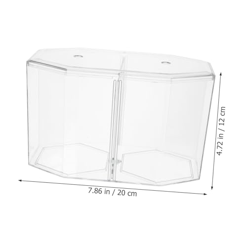 Happyyami Fish Breeding Container Transparent Divider Tank Removable Partition for Guppy Shrimp and Clownfish Breeder Box for Aquariums