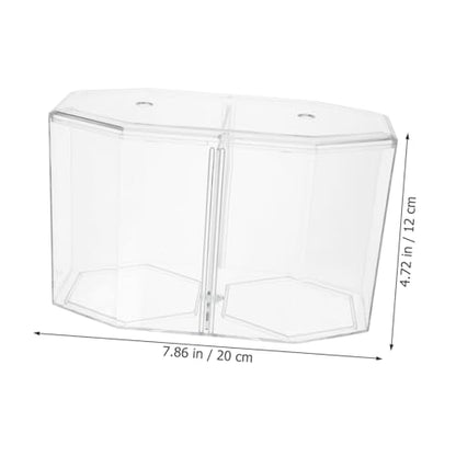 Happyyami Fish Breeding Container Transparent Divider Tank Removable Partition for Guppy Shrimp and Clownfish Breeder Box for Aquariums