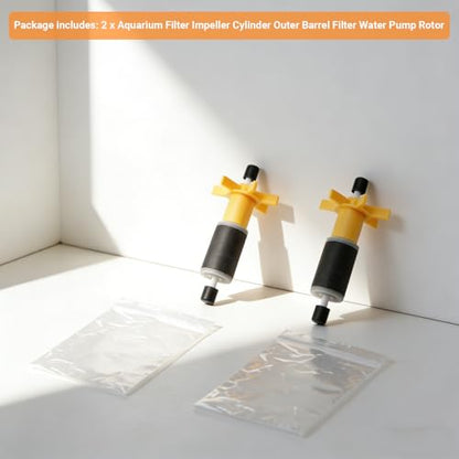 Ziyuan 2-Pack Aquarium Canister Filter Impeller for SUNSUN HW303A/HW303B | Also Compatible with Marineland 360 Cartridge Filters, Replacement Impellers for Canister Filter Maintenance