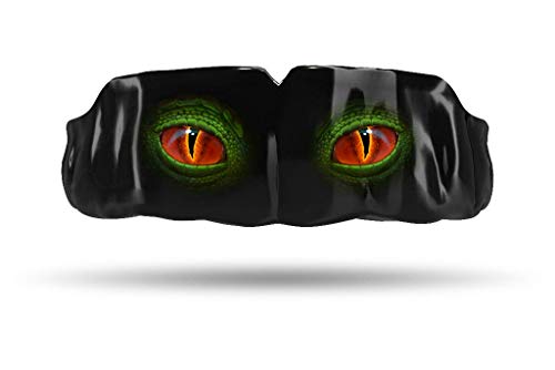 Impact Mouthguard Boxing, MMA, Muay Thai Sports Mouthguards for Youth Adults, Professional Custom-Fit, Dino Eyes - color: Dino Eyes