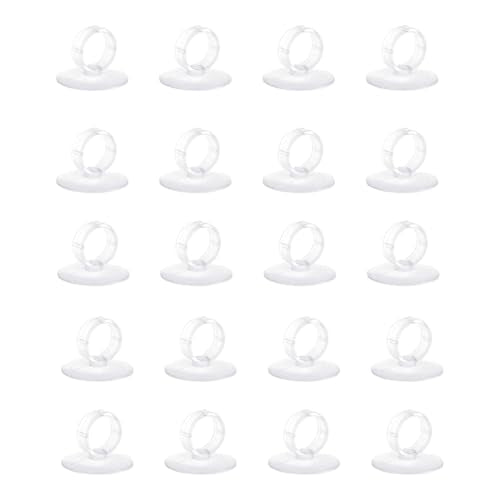 20PCS Air Plant Wall Mounts Secure Suction Base for Home Decoration Living Areas Home Greeneries and Aquarium Equipment Stand Holder Wall Mount Holder