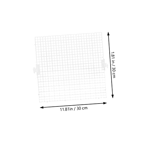 WOONEKY 8pcs Transparent Fish Tank Isolation Panel Modular for Breeding Separation Easy Installation Aquarium Divider Cups