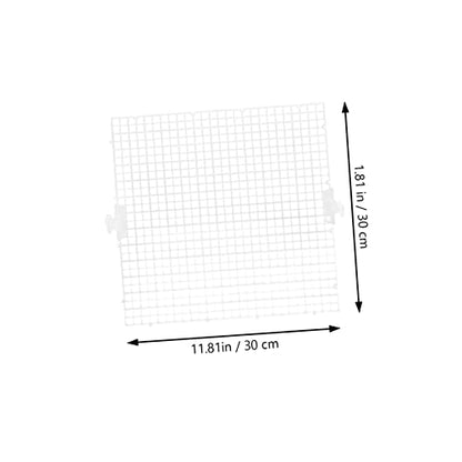 WOONEKY 8pcs Transparent Fish Tank Isolation Panel Modular for Breeding Separation Easy Installation Aquarium Divider Cups