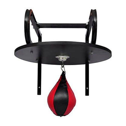 Speed Bag Platform Set with Heavy Duty Wall Mount Bracket and 360 Degree Swivel for Boxing MMA Training Workout Punching Speedball Station