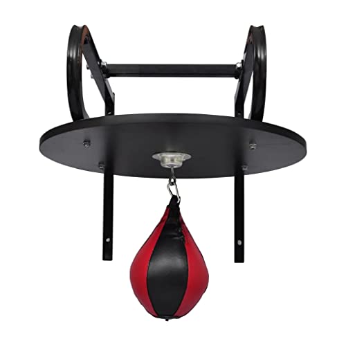 Speed Bag Platform Set with Heavy Duty Wall Mount Bracket and 360 Degree Swivel for Boxing MMA Training Workout Punching Speedball Station
