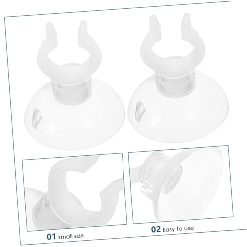 BESPORTBLE 20pcs Transparent Aquarium Cup Tubes Clips Fish Tank Holders Functional Water Tubing Clips for Visibility and Aesthetic Appeal