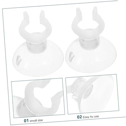 BESPORTBLE 20pcs Transparent Aquarium Cup Tubes Clips Fish Tank Holders Functional Water Tubing Clips for Visibility and Aesthetic Appeal
