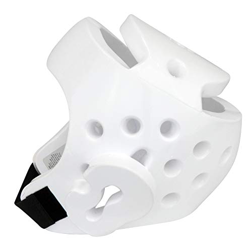 AAMA Taekwondo and Karate Sparring Foam Head Guard - color: WHITE, size: Small