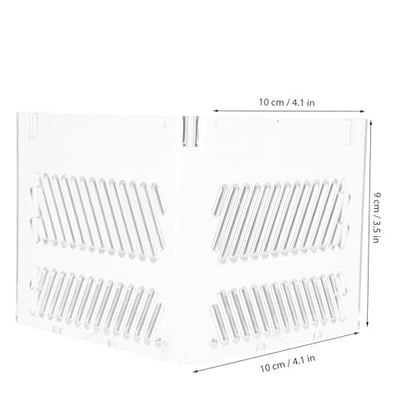 UPKOCH Aquarium Sand Guard Isolation Box for Fish Tank Acrylic Grid Plate Pump Guards Wire Management