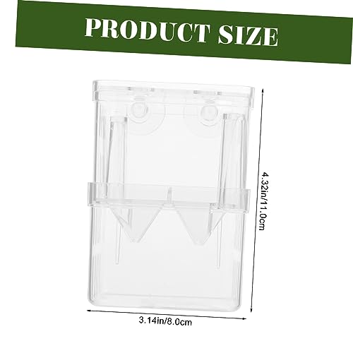 Kisangel 4pcs Fry Hatchery Incubator Small Fish Breeding Box Double-Layer Aquarium Isolation Container for Guppies and Betta