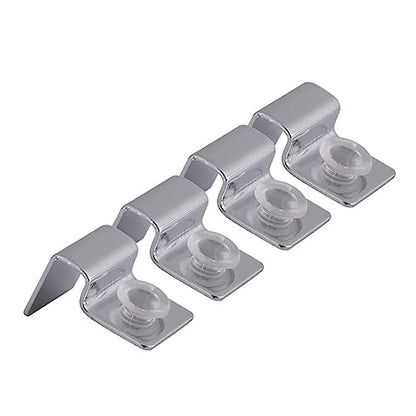 YARNOW 8mm Aquarium Clips Stainless Steel Support Brackets for Glass Cover Betta Tank Accessories - size: Size 2