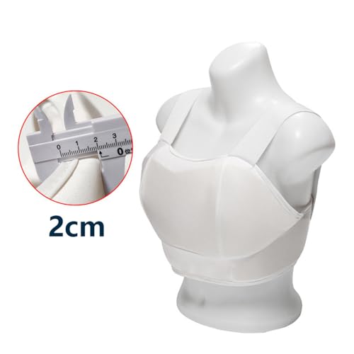 Women's Chest Protector Karate, Women Ribs Protector Taekwondo White Soft Shell - size: Medium