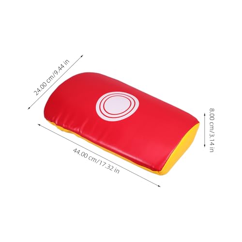 Red PU Martial Arts Strike Shield Kick Pad for Sports Training