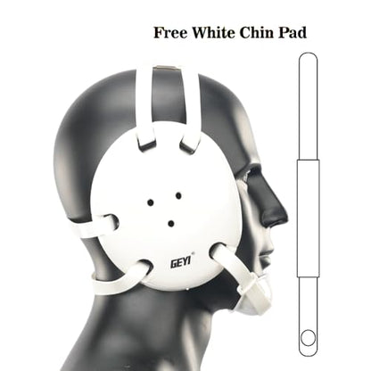 Wrestling Headgear with American Bald Eagle Decals - color: White, size: Adult
