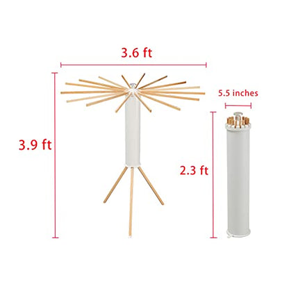 JOOM Clothes Drying Rack, Clothing Stand, Foldable Laundry Drying Rack - color: Wooden Tripod, size: Standard