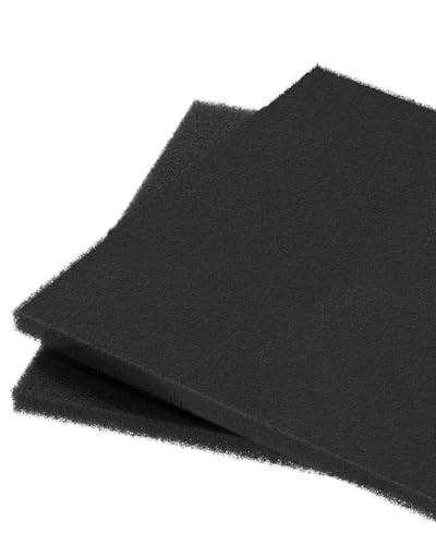 Pawfly Aquarium Filter Media Pad for Fish Tank Filters 20" L x 20" W x 1" H, 20PPI Aquarium Filter Media Sponge Filter Floss Roll for Sumps Ponds, 2 Pack
