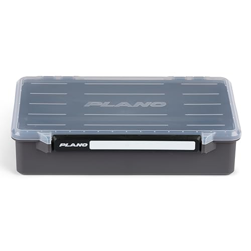 Plano StowAway 3700 Deep Open Stow Tackle Box, with Corrosion-Preventive Rustricor, Single Latch Design, Transparent DuraView Lid, Stackable Storage for Fishing Bait, Lures and Gear - size: 3700 Deep Open, style: New Model