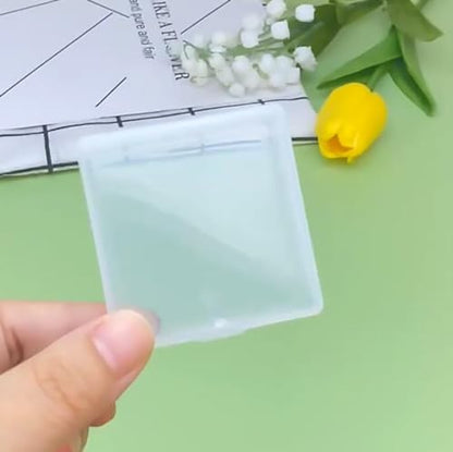 12 Pack Clear Rectangular Plastic Beads Storage Containers Box (2.13 x 2.09 x 0.67 Inch), Bead Organizers for Small items, Crafts, Beads, Coins, Jewelry and Business Cards - size: 2.13 x 2.09 x 0.67 Inch