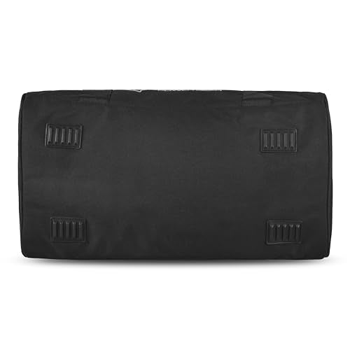 Gym Duffle Bag- Workout, Boxing, MMA, Sports Bag with Shoes Compartment and Adjustable Shoulder Strap for Men and Women (Black/Gray) - color: Black/Gray