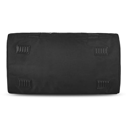 Gym Duffle Bag- Workout, Boxing, MMA, Sports Bag with Shoes Compartment and Adjustable Shoulder Strap for Men and Women (Black/Gray) - color: Black/Gray