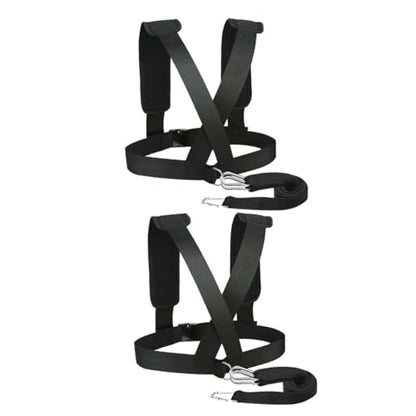 2pcs Shoulder Straps Training Belt Weight Bearing Sled Harness