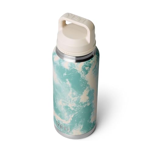 YETI Rambler 36 oz Bottle, Vacuum Insulated, Leakproof, Stainless Steel with Chug Cap - color: Sea View