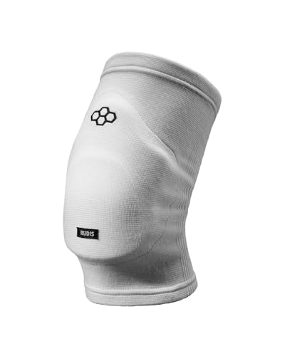 RUDIS Impact-Resistant White Knee Pad for Wrestling - color: White, size: S/M