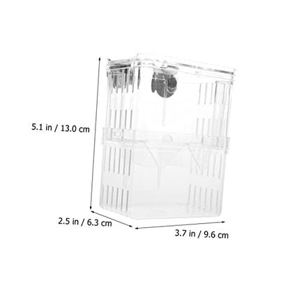 Yardwe 2pcs Fish Breeding Box Aquarium Hatching Incubator Separation Container