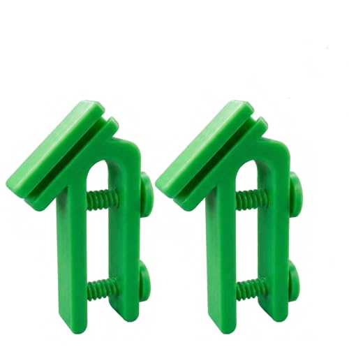 2PCS Hose Holder Clip, Hands-Free Water Pipe Clamp for Fish Tank, Bucket and Garden Hose, Anti-Slip Draining Tube Clamp Fits 0.59" Hose (0-0.79" Green) - color: 0-0.79" Green