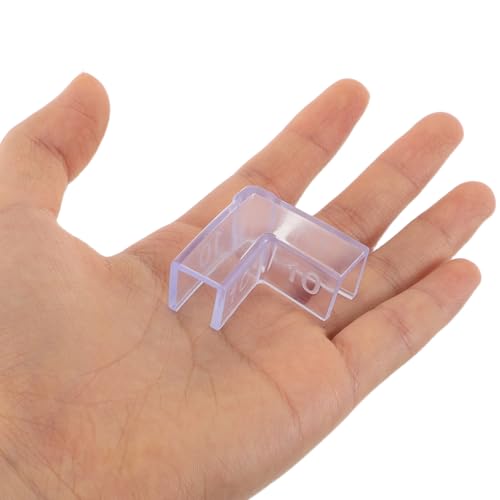 25pcs Aquarium Corner Guards for 10mm Glass Tank Plastic Edge Protectors with 90 Degree L-Shaped Design for Safety and Fish Tank Glass Edge Protection