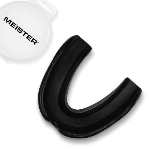 Meister Moldable Single Mouth Guard w/Case - Black - color: Black