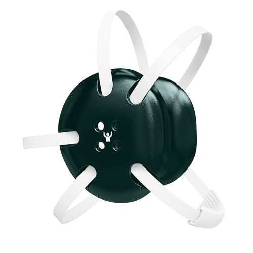 Classic Wrestling Headgear, White Straps - style: Dark Green w/ White Straps
