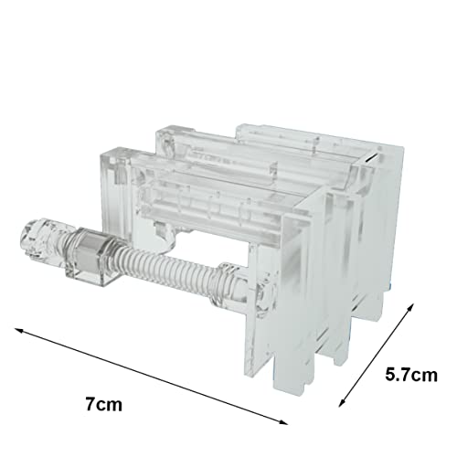GANAZONO Multifunctional Acrylic Inlet Outlet Clamp for Fish Tank Transparent Holder for Secure Water Clips Easy to Install Durable and Space-Saving Aquarium Accessory